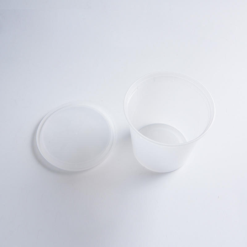 漏れ防止蓋付きの使い捨てプラスチックカップ