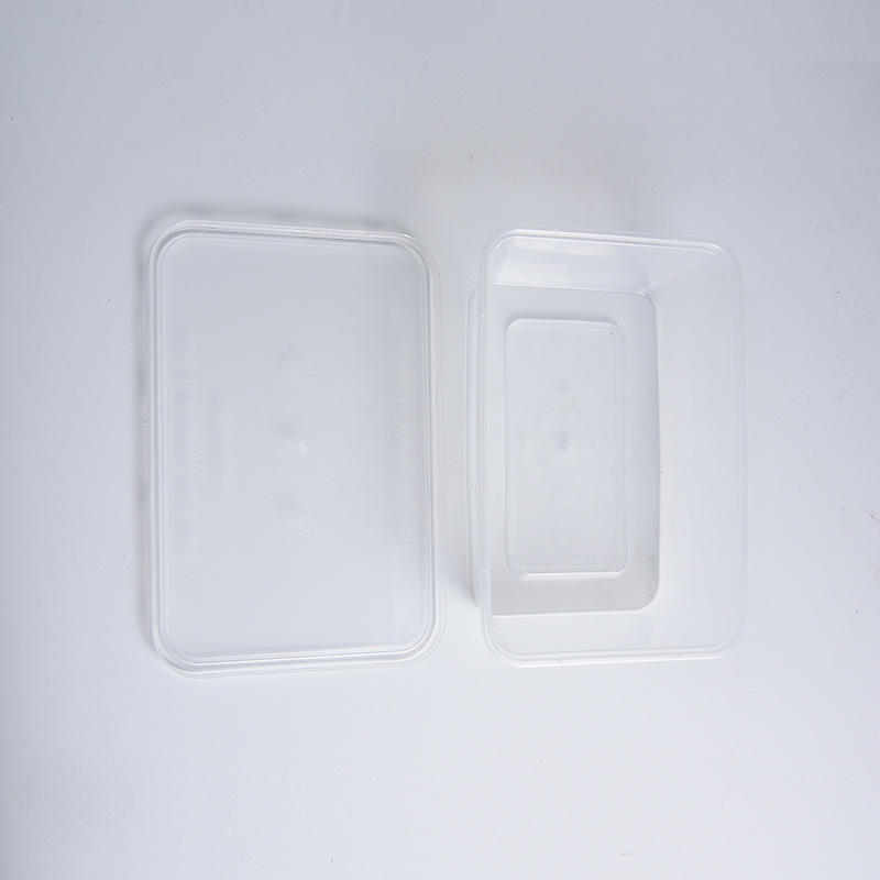 ポータブル漏れ防止プラスチック透明ランチボックス